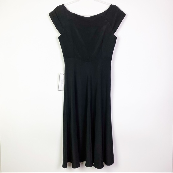 NWT J. Crew Cecelia Silk Dress Black - Picture 5 of 5